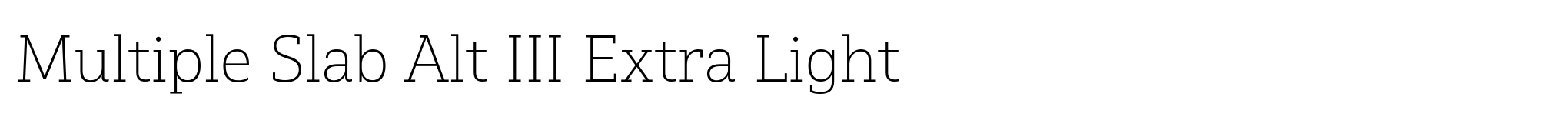 Multiple Slab Alt III Extra Light image